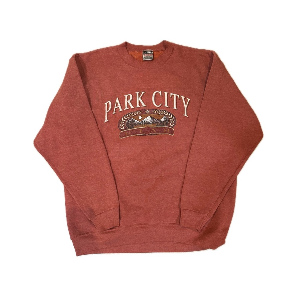 Vintage Made Oneita Crewneck park city Utah SZ XL pre-owed